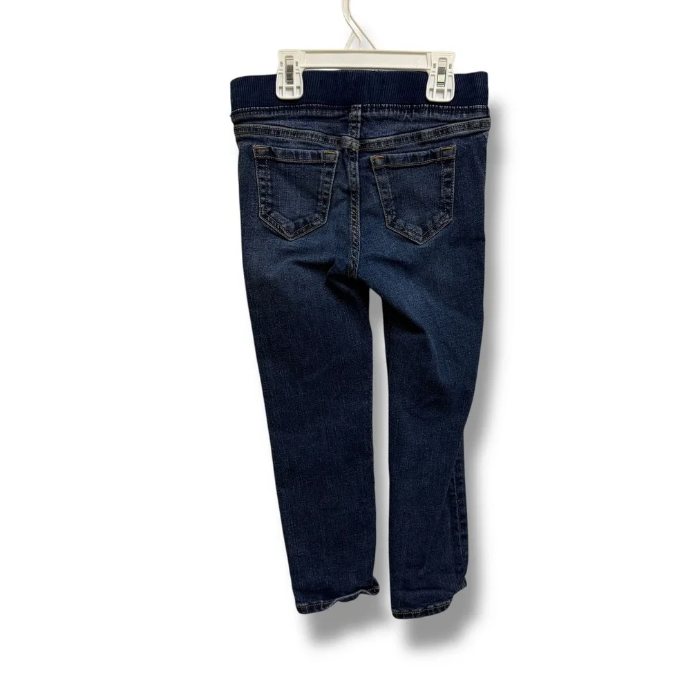 Old Navy Kids Jeans Dark Wash Slim Fit Karate Built-in Flex Max‎ Pants Size XS 5